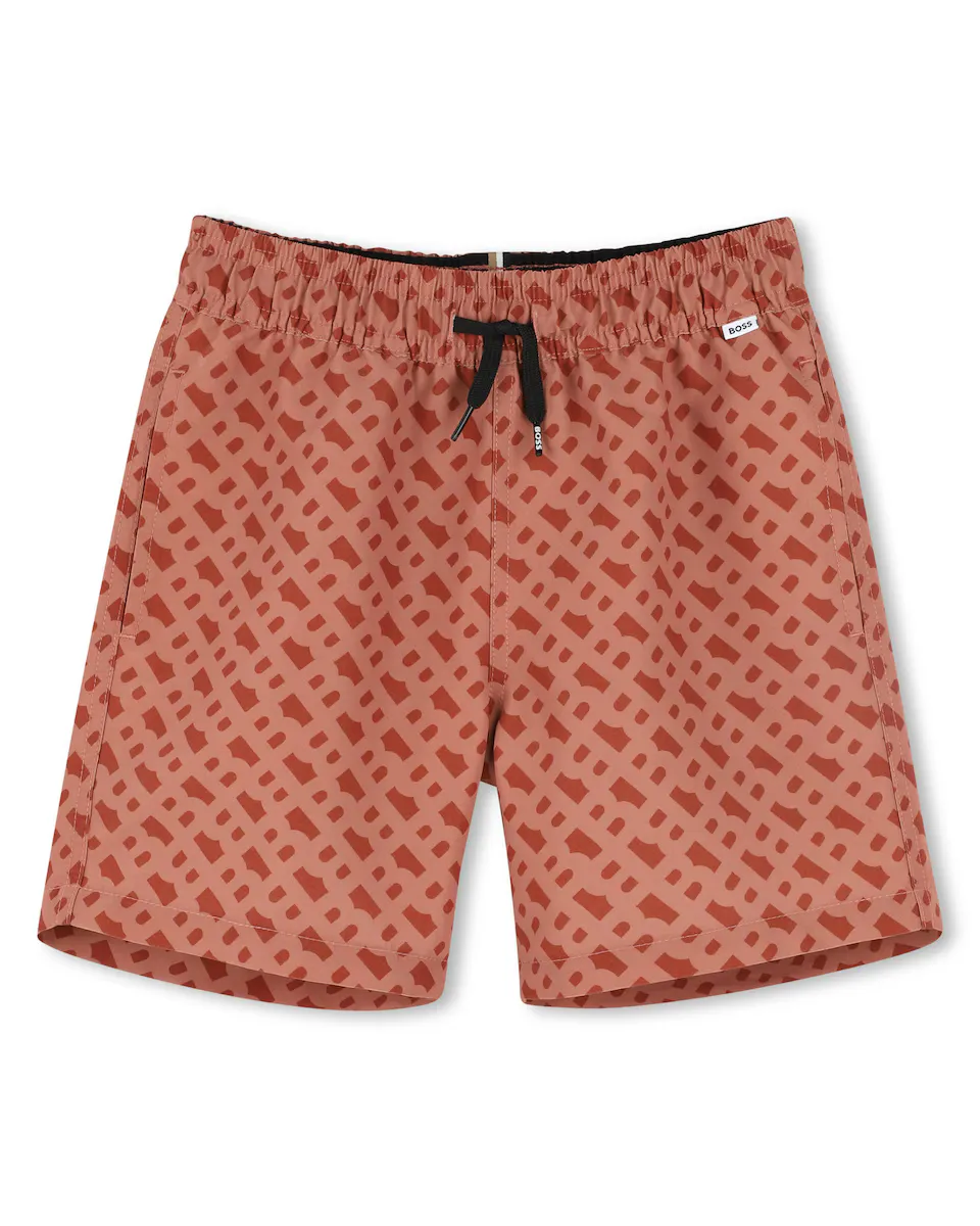 Купальник для мальчиков с принтом монограммы и кулиской BOSS Kidswear, цвет Marrón claro
Купальник для мальчиков с принтом монограммы и кулиской BOSS Kidswear, цвет Marrón claro