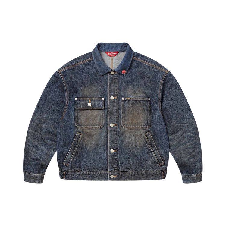 Куртка Supreme Distressed Selvedge Trucker Jacket, Washed Indigo
Куртка Supreme Distressed Selvedge Trucker Jacket, Washed Indigo