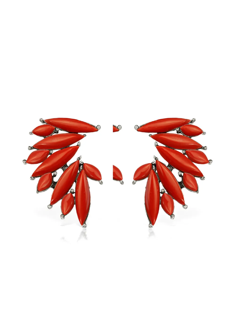 Серьги с украшением в виде листьев Obsidian, красный
Серьги с украшением в виде листьев Obsidian, красный