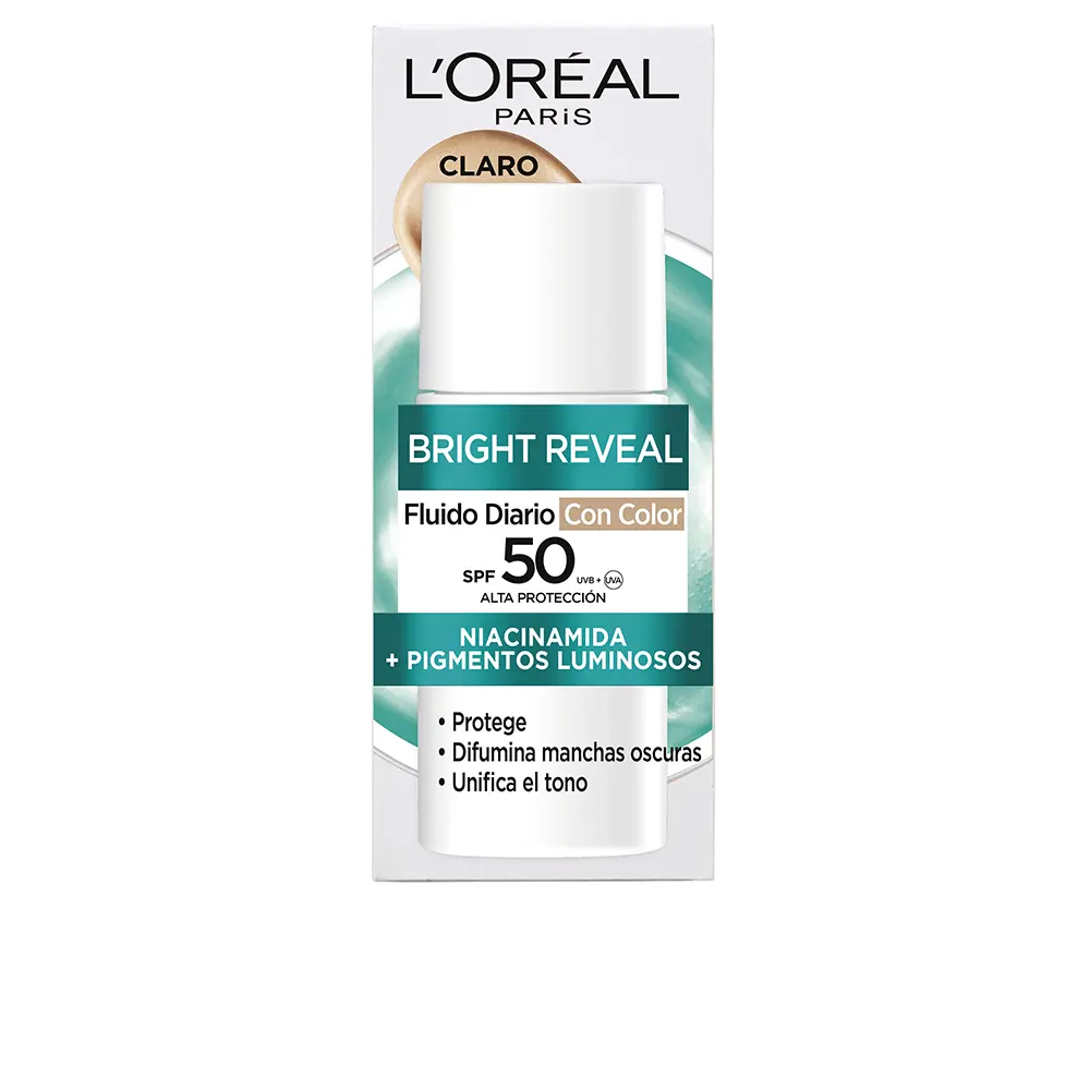 Солнцезащитный крем Bright reveal niacinamida fluido diario spf50 L'Oréal París, цвет claro, 50 мл.
Солнцезащитный крем Bright reveal niacinamida fluido diario spf50 L'Oréal París, цвет claro, 50 мл.