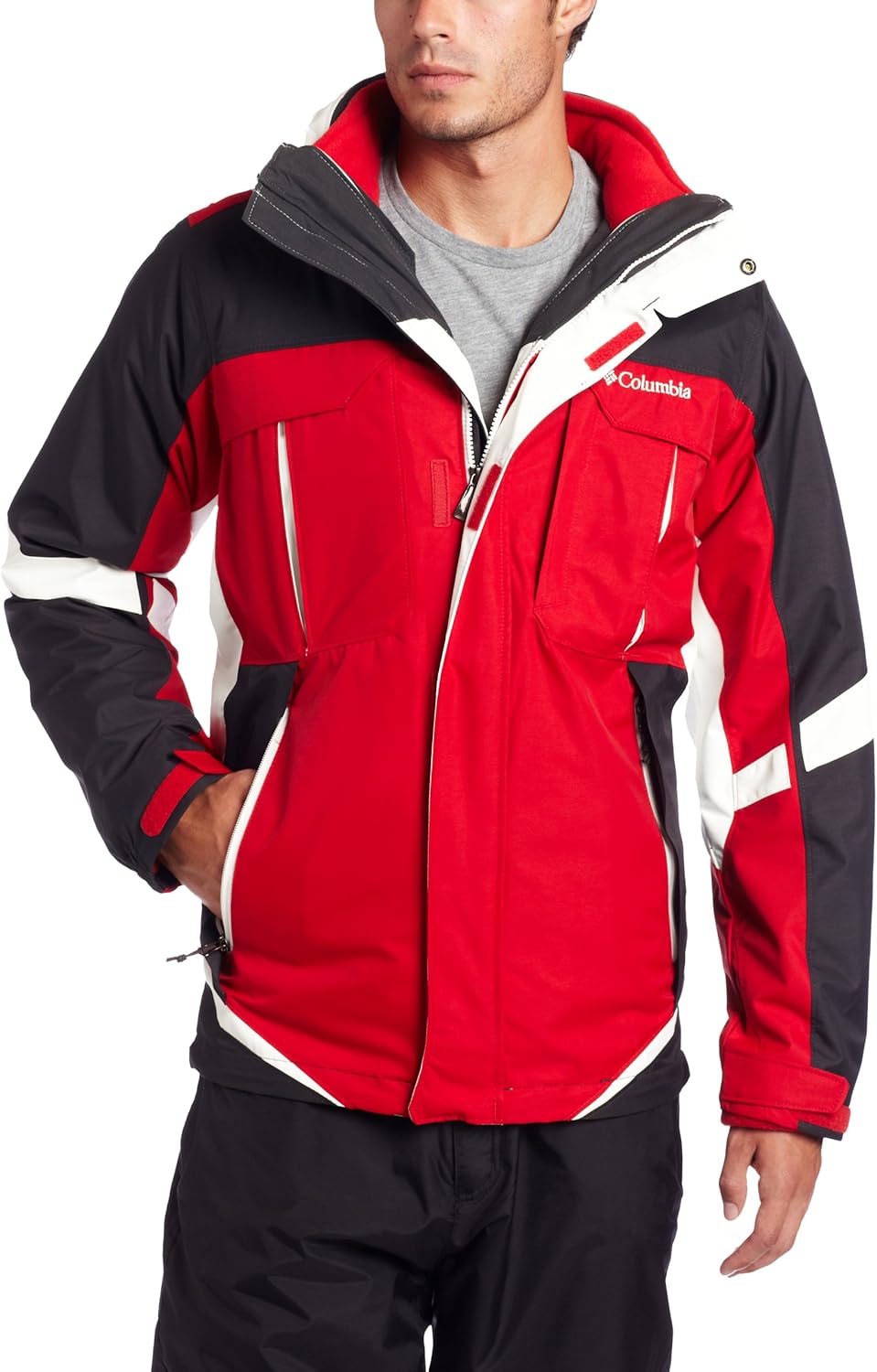 Куртка Columbia Men's Bugaboo Tall Parka, Coal/Intense Red/Sea Salt
Куртка Columbia Men's Bugaboo Tall Parka, Coal/Intense Red/Sea Salt