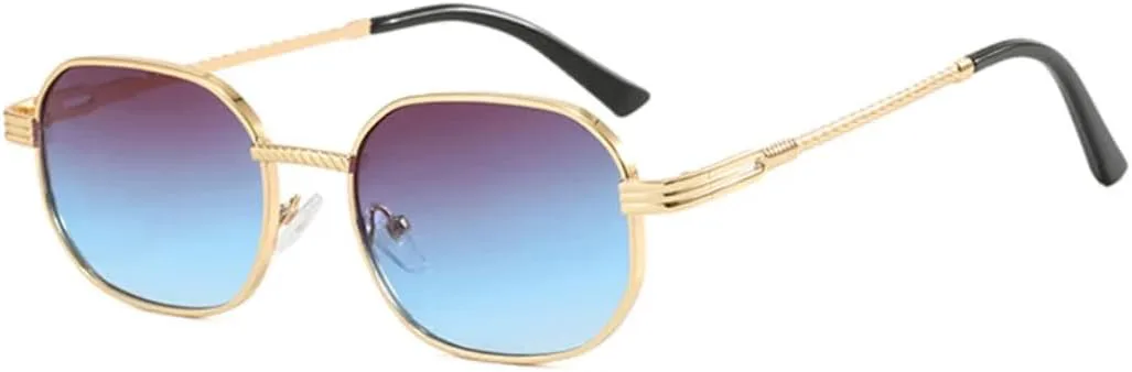 Ретро-солнцезащитные очки в маленькой металлической оправе для женщин, модные градиентные линзы UV400, панк-стиль, темно-зеленый цвет VFDHN, Golden Gray Blue
Ретро-солнцезащитные очки в маленькой металлической оправе для женщин, модные градиентные линзы UV400, панк-стиль, темно-зеленый цвет VFDHN, Golden Gray Blue