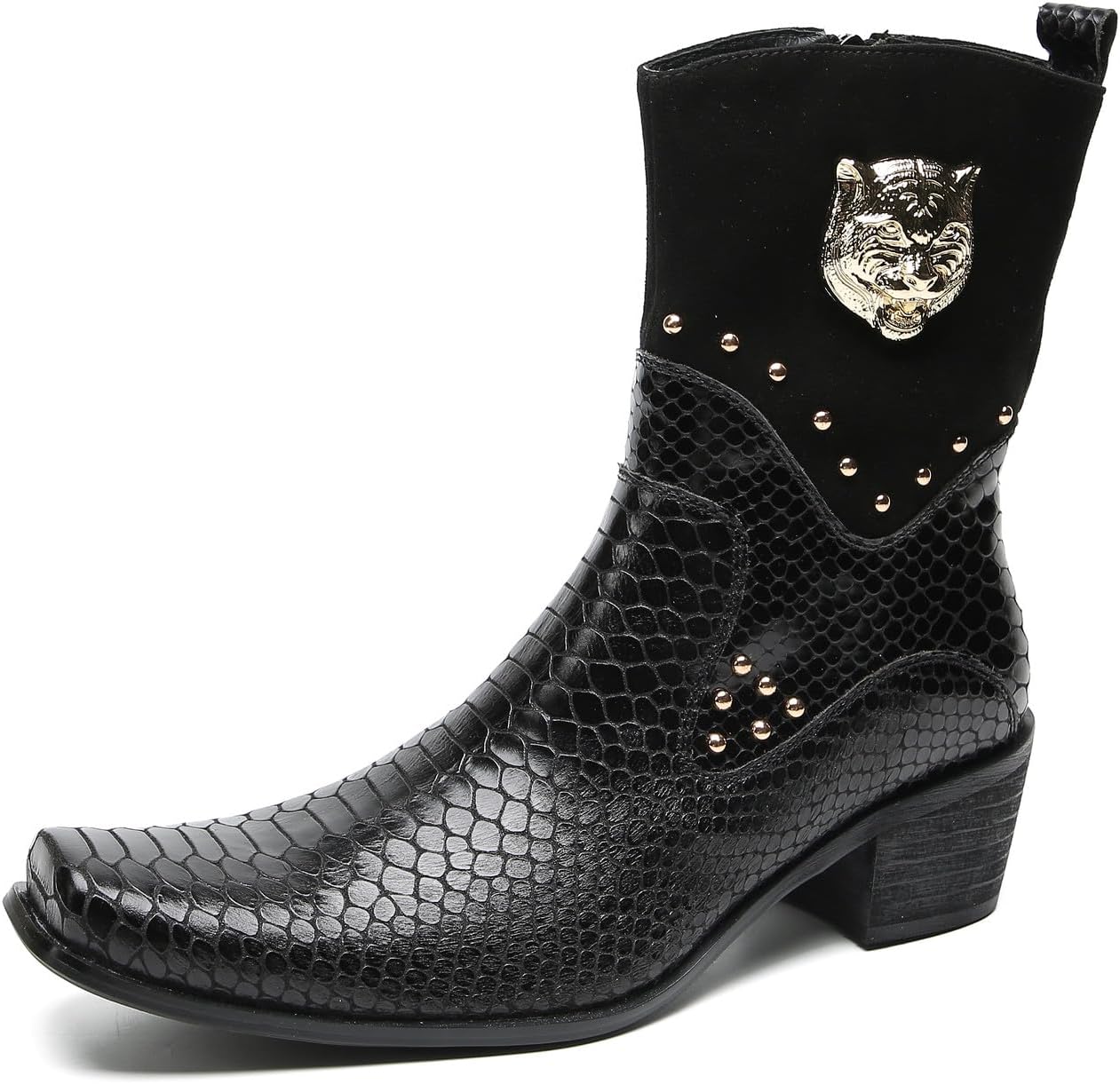 Мужские ковбойские ботинки Santimon для вечеринок, повседневные, с пуговицами, мотоциклетные, модные западные челси, высокие ботинки для мужчин, черный
Мужские ковбойские ботинки Santimon для вечеринок, повседневные, с пуговицами, мотоциклетные, модные западные челси, высокие ботинки для мужчин, черный