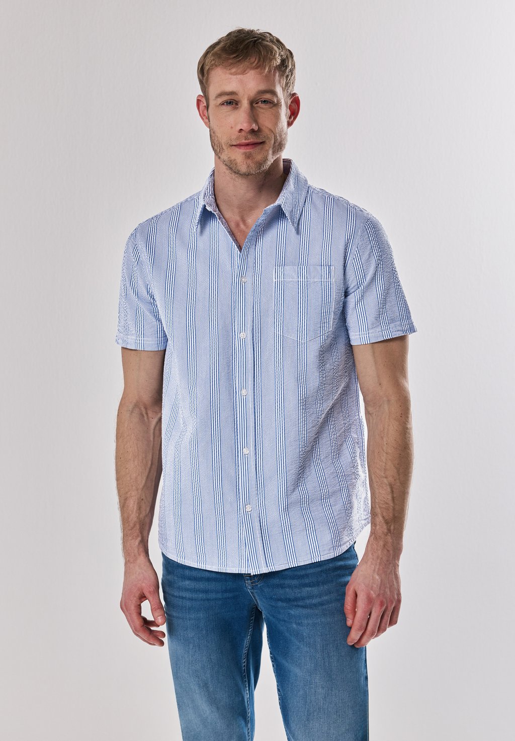 Рубашка Street One MEN, светло-голубой
Рубашка Street One MEN, светло-голубой