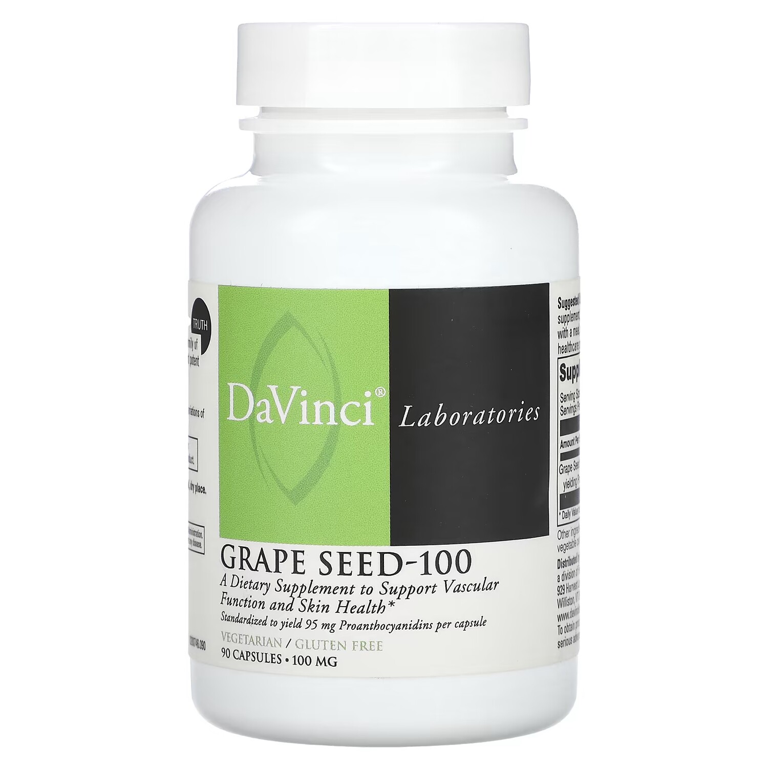 Экстракт виноградной косточки DaVinci Laboratories of Vermont Grape Seed-100 (100 мг), 90 капсул
Экстракт виноградной косточки DaVinci Laboratories of Vermont Grape Seed-100 (100 мг), 90 капсул