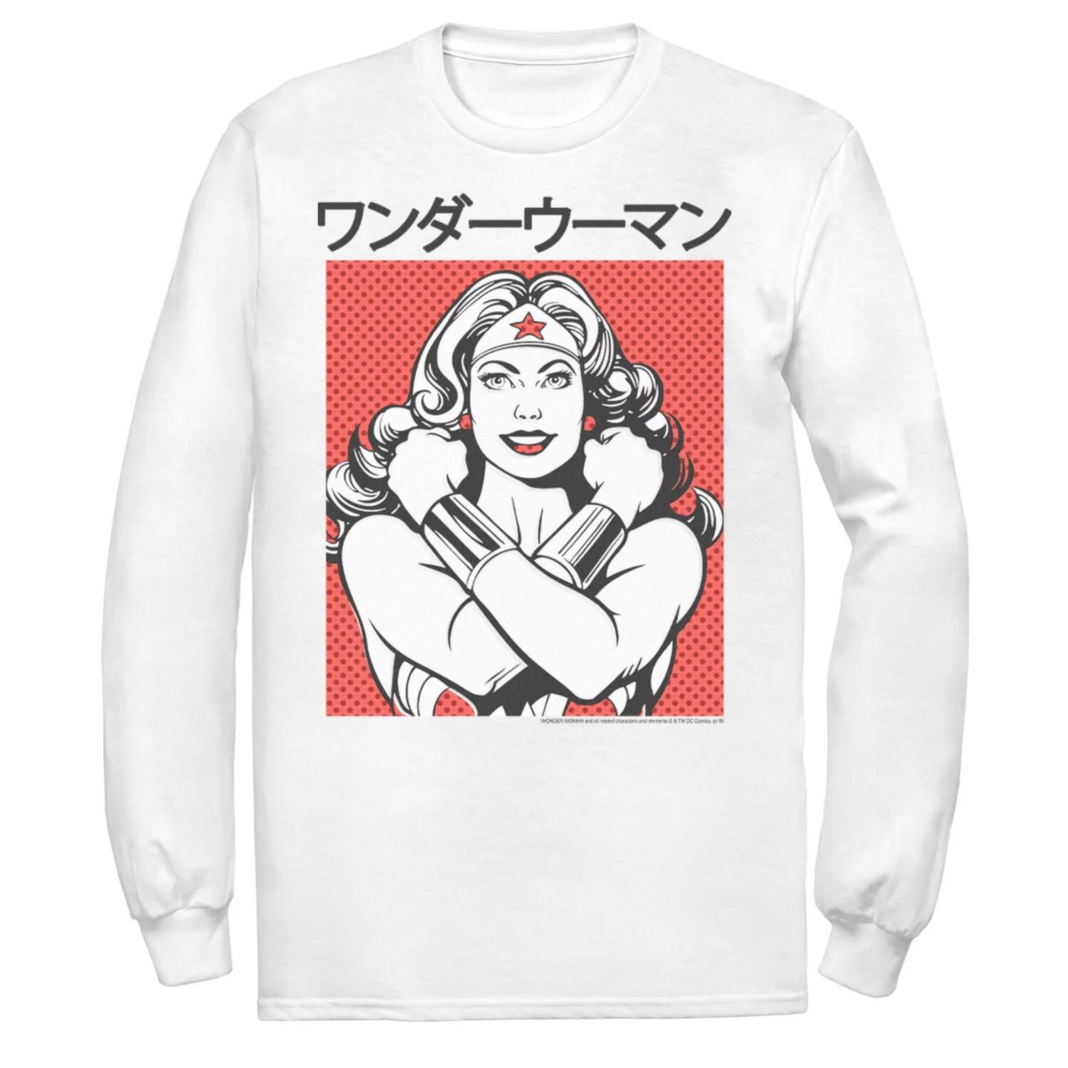 Мужская футболка DC Comics Wonder Woman в горошек с портретом кандзи
Мужская футболка DC Comics Wonder Woman в горошек с портретом кандзи