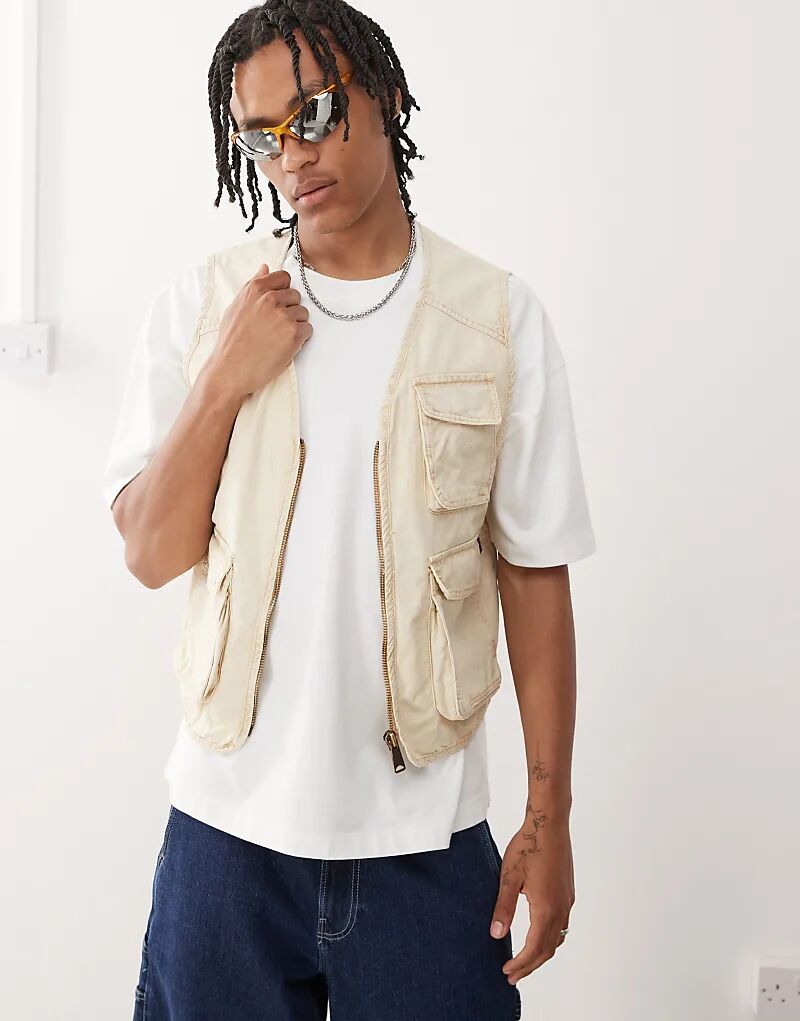 Жилет Alpha в цвете «кислотная стирка бежевый» Alpha Industries
Жилет Alpha в цвете «кислотная стирка бежевый» Alpha Industries