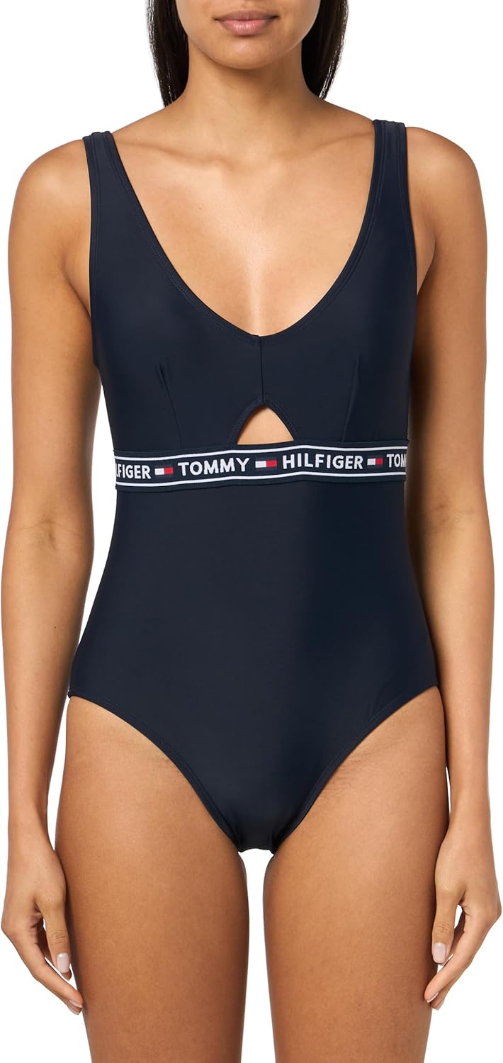 Женский слитный купальник Tommy Hilfiger с логотипом и вырезом-замочной скважиной, Sky Captain
Женский слитный купальник Tommy Hilfiger с логотипом и вырезом-замочной скважиной, Sky Captain