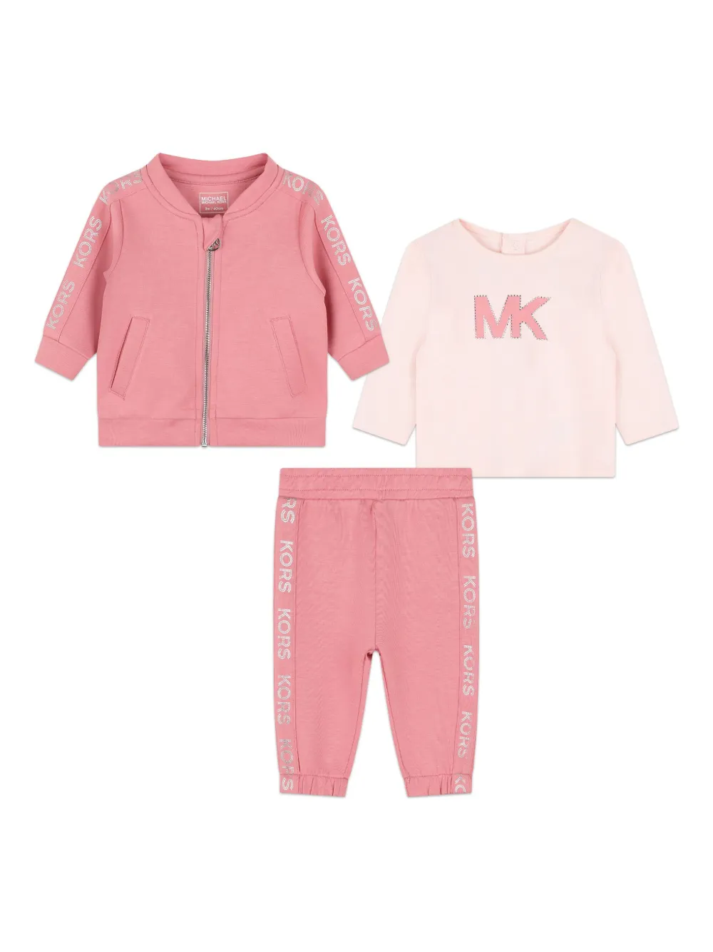 Спортивный костюм с логотипом Michael Kors Kids, розовый
Спортивный костюм с логотипом Michael Kors Kids, розовый