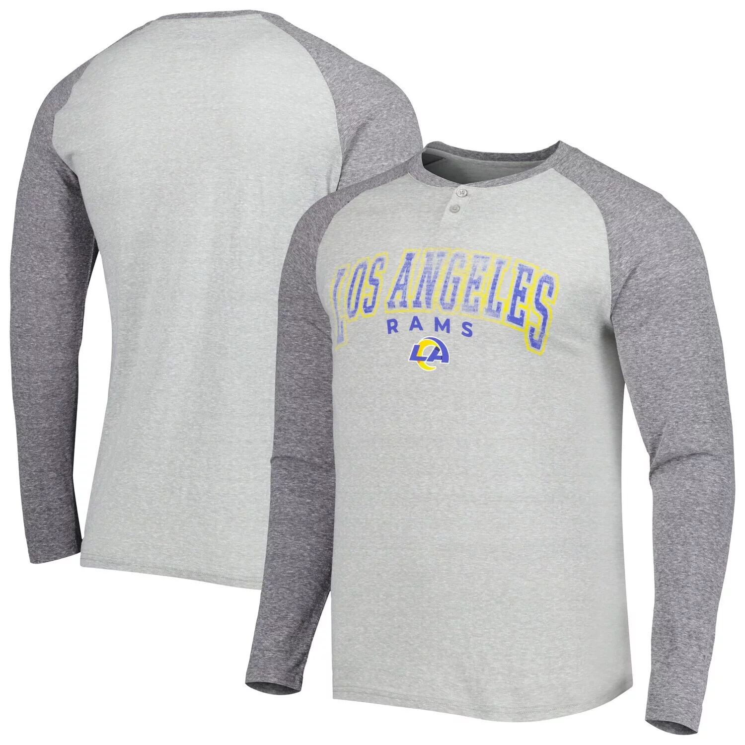 Мужская футболка Concepts Sport Heather Grey Los Angeles Rams Ledger Raglan с длинным рукавом в стиле Хенли
Мужская футболка Concepts Sport Heather Grey Los Angeles Rams Ledger Raglan с длинным рукавом в стиле Хенли