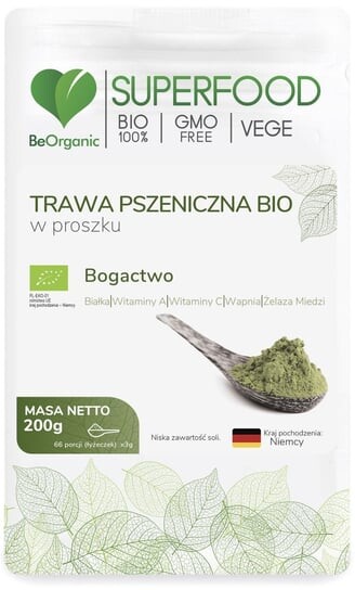 BeOrganic органический порошок ростков пшеницы 200 г
BeOrganic органический порошок ростков пшеницы 200 г