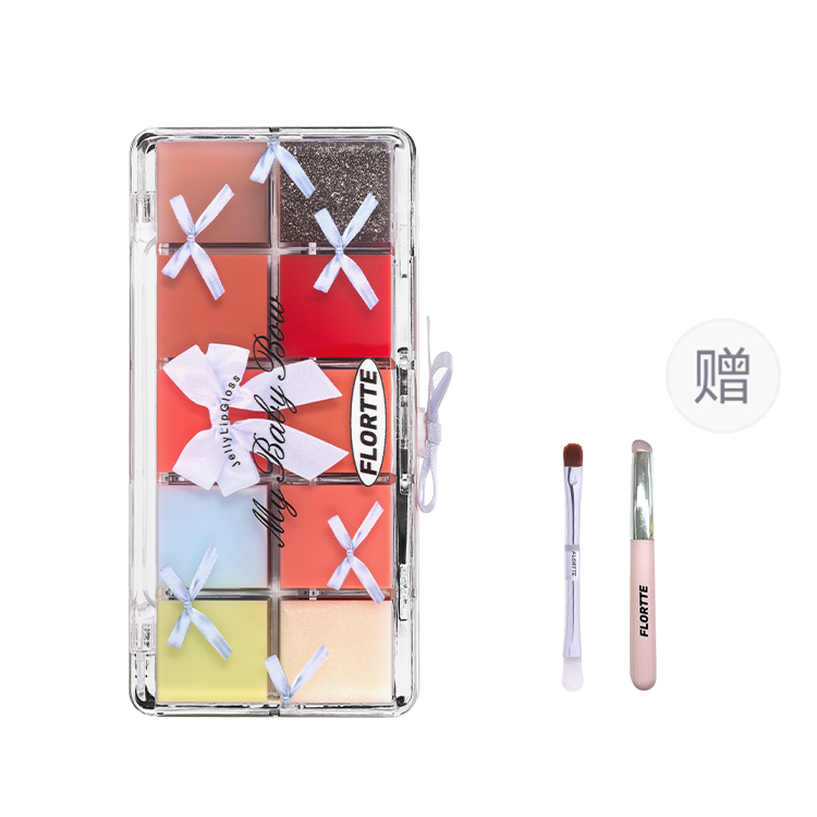 Палитра для губ Fluttering Princess Collection из десяти оттенков, стойкая, с глянцевым финишем, легко растушевывается FLORTTE, 01#grandma's care (warm hue plate)
Палитра для губ Fluttering Princess Collection из десяти оттенков, стойкая, с глянцевым финишем, легко растушевывается FLORTTE, 01#grandma's care (warm hue plate)