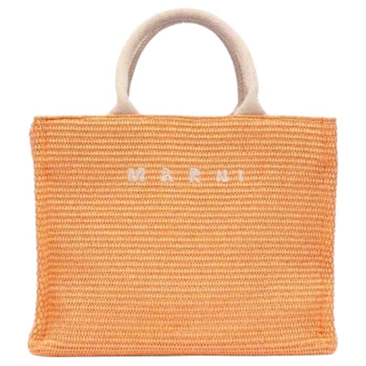 MARNI Сумка-шоппер Basket Series из хлопка, маленькая женская сумка оранжевого цвета
MARNI Сумка-шоппер Basket Series из хлопка, маленькая женская сумка оранжевого цвета