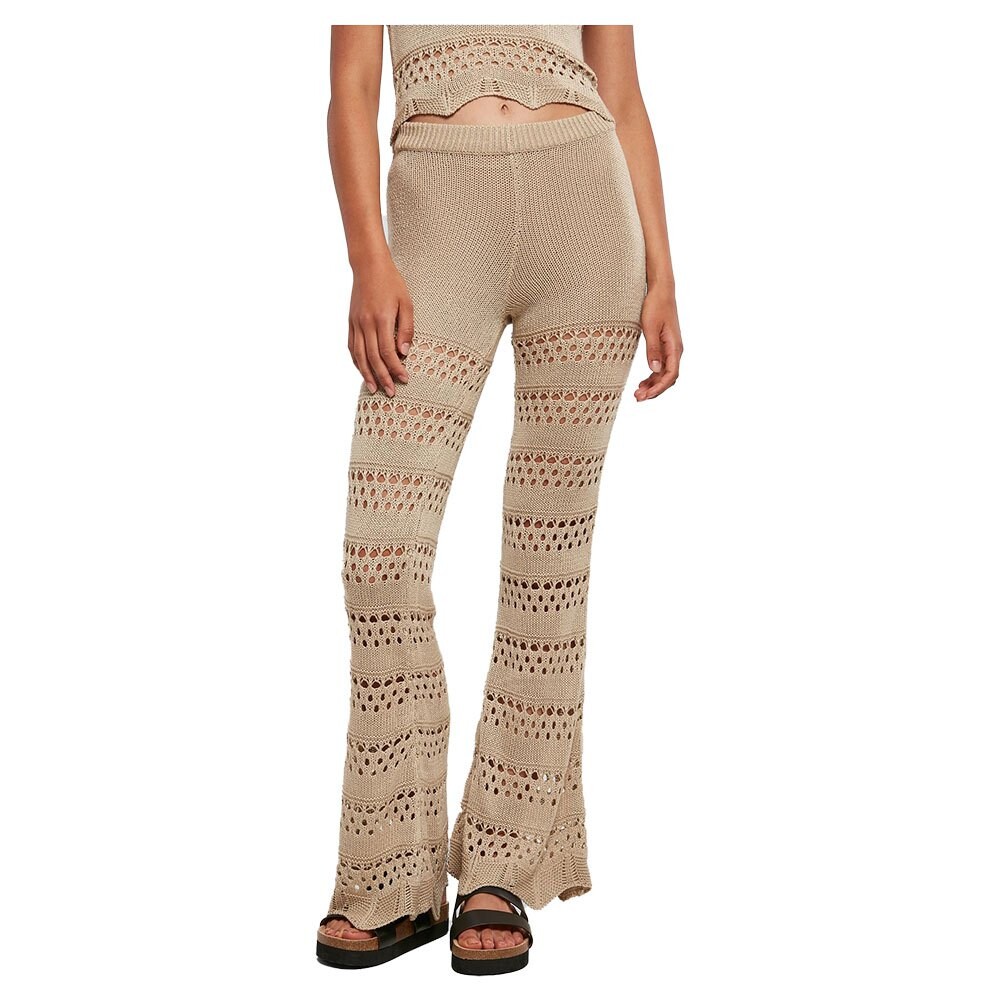 Леггинсы Urban Classics Flared Crochet High Waist, бежевый
Леггинсы Urban Classics Flared Crochet High Waist, бежевый