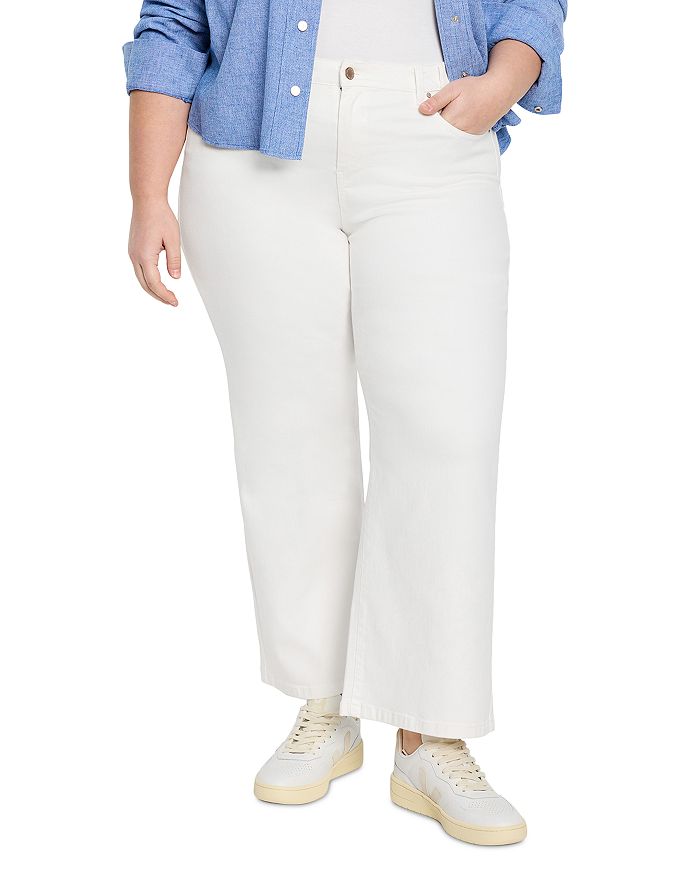 Укороченные джинсы с высокой посадкой и широкими штанинами Weekend в цвете Paper White NIC+ZOE Plus, белый
Укороченные джинсы с высокой посадкой и широкими штанинами Weekend в цвете Paper White NIC+ZOE Plus, белый