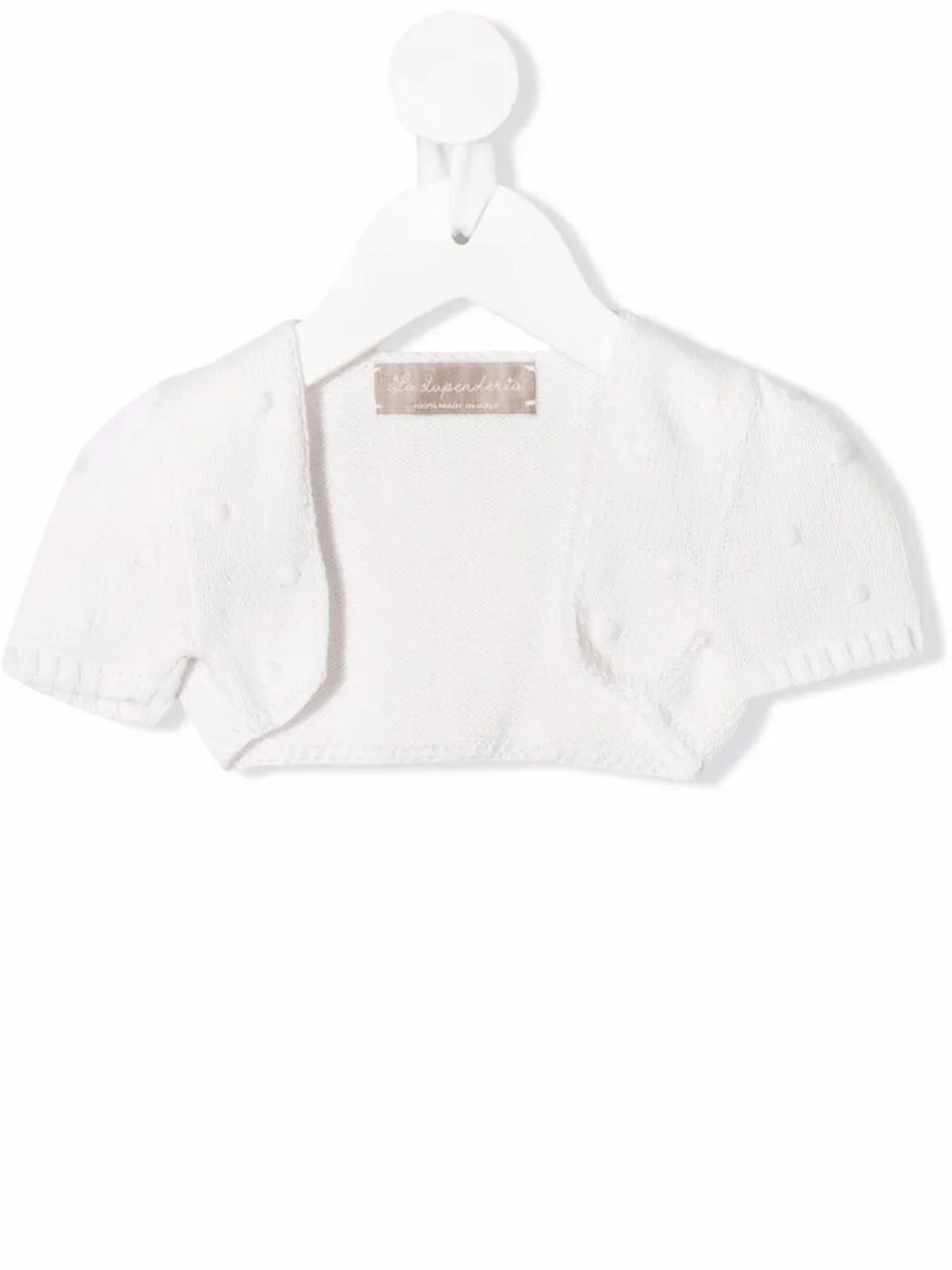 Болеро с вышивкой в горох La Stupenderia, белый
Болеро с вышивкой в горох La Stupenderia, белый