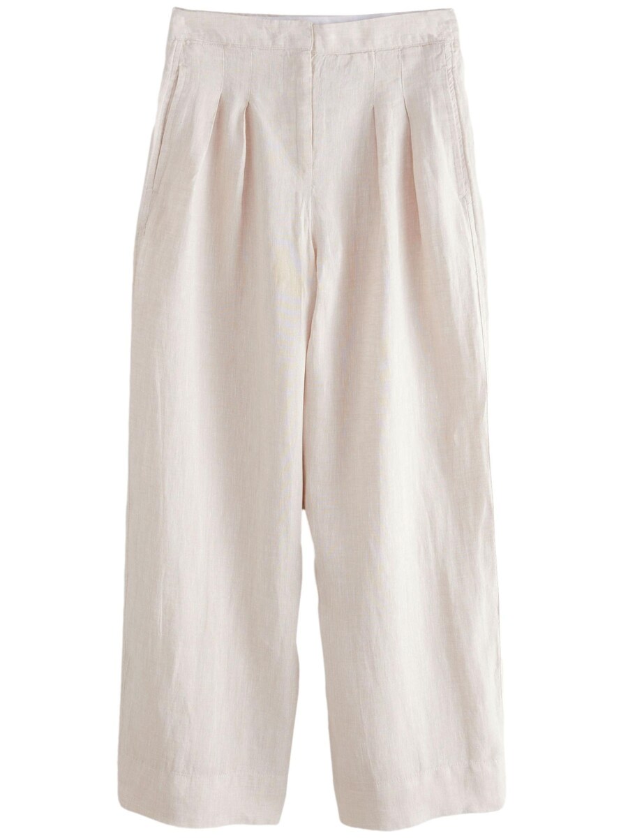 Широкие брюки со складкой спереди Next, экрю
Широкие брюки со складкой спереди Next, экрю