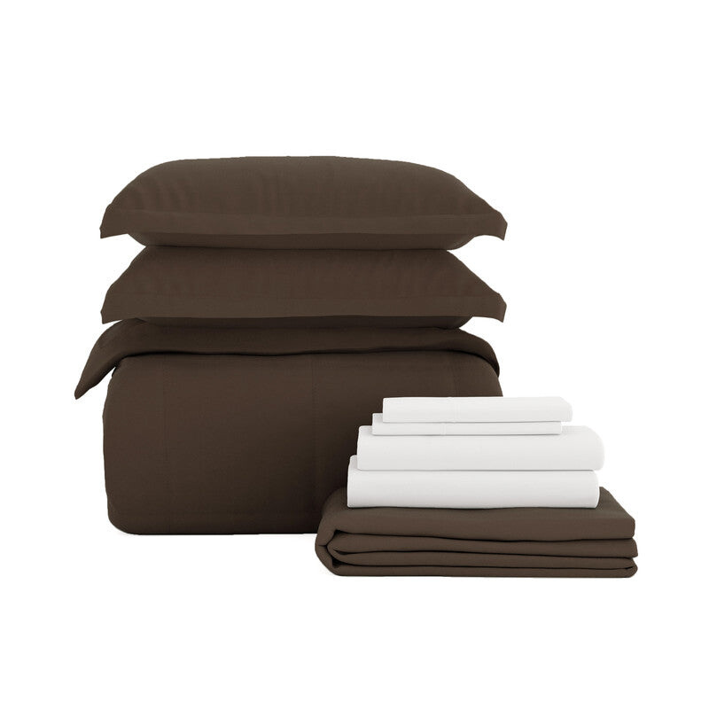 Ультрамягкое постельное белье Bed-In-A-Bag из микрофибры ienjoy Home, цвет Chocolate
Ультрамягкое постельное белье Bed-In-A-Bag из микрофибры ienjoy Home, цвет Chocolate