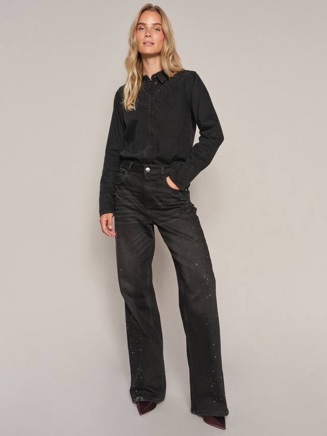 Джинсы со стразами relee MOS MOSH, темно-серый
Джинсы со стразами relee MOS MOSH, темно-серый