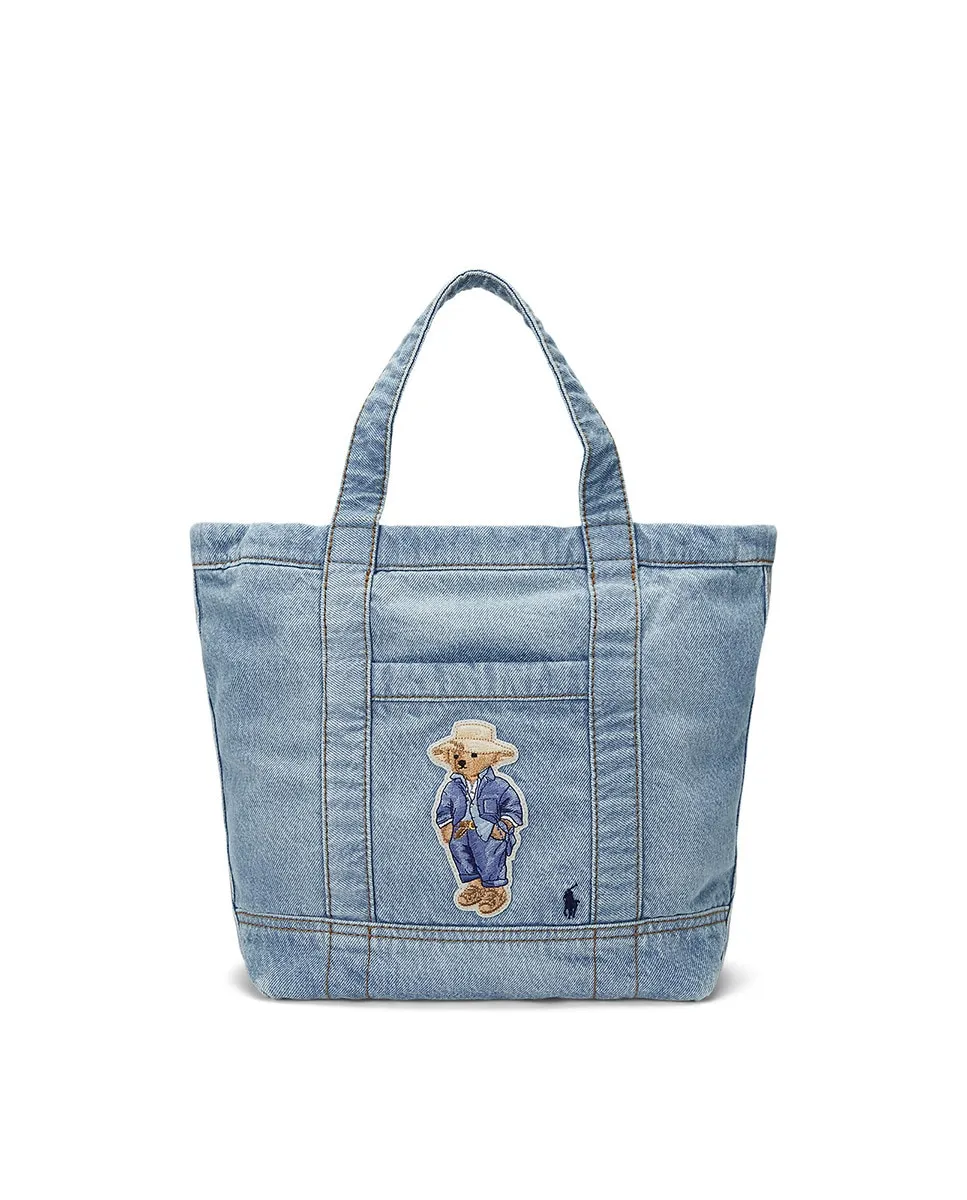 Сумка-тоут из денима и хлопка с изображением медведя поло Polo Ralph Lauren, голубой, Синий, Сумка-тоут из денима и хлопка с изображением медведя поло Polo Ralph Lauren, голубой
Сумка-тоут из денима и хлопка с изображением медведя поло Polo Ralph Lauren, голубой, Синий, Сумка-тоут из денима и хлопка с изображением медведя поло Polo Ralph Lauren, голубой