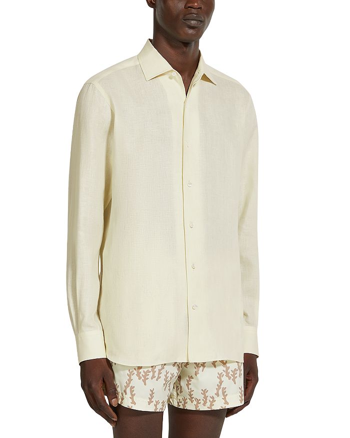 Рубашка из льна Oasi Lino ZEGNA, слоновая кость/кремовый
Рубашка из льна Oasi Lino ZEGNA, слоновая кость/кремовый