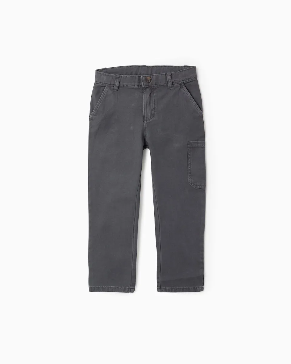 Детские брюки из саржи с накладными карманами Zippy, темно-серый
Детские брюки из саржи с накладными карманами Zippy, темно-серый