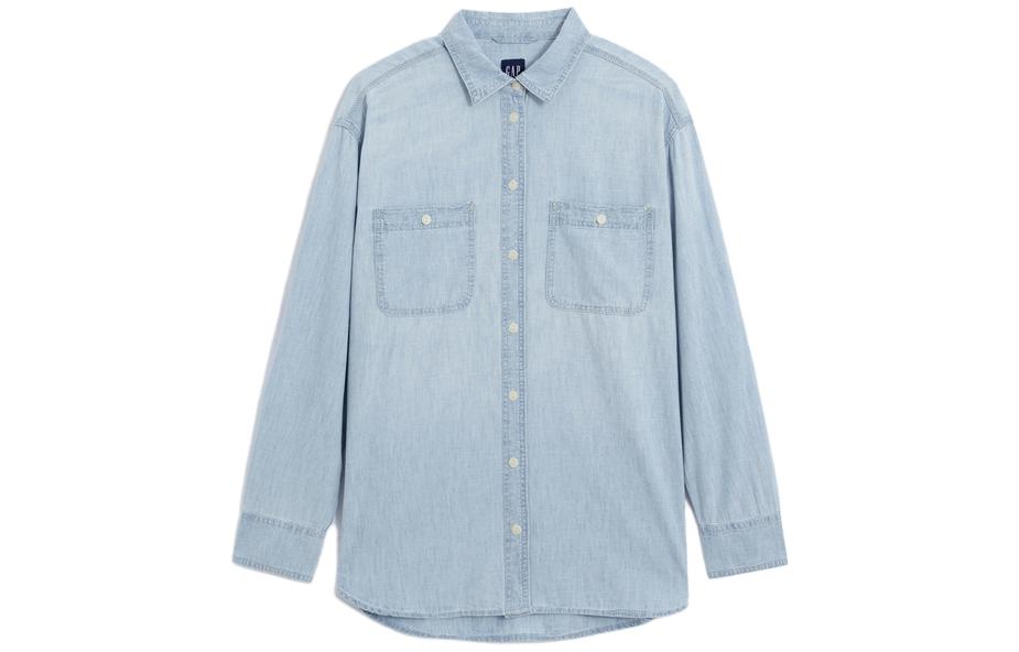 GAP Женская рубашка светло-голубого цвета
GAP Женская рубашка светло-голубого цвета