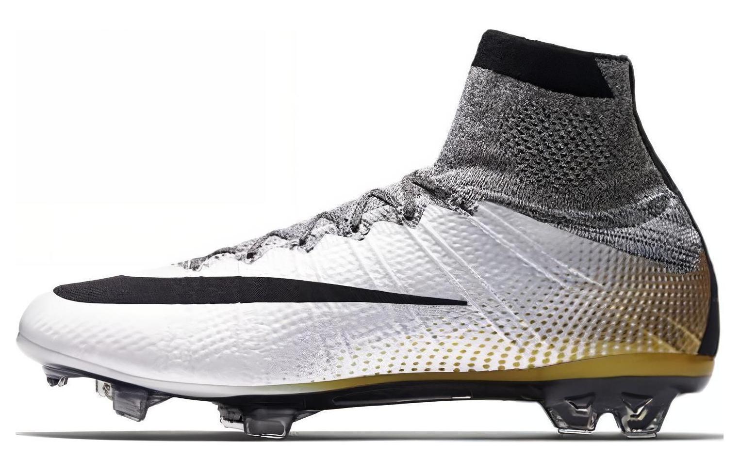 Nike Mercurial CR7 324K Gold, бело-серая 
Nike Mercurial CR7 324K Gold, бело-серая