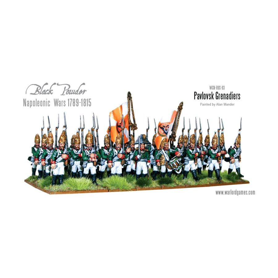 Русский Павловский гренадерский полк., Black Powder - Napoleonic Wars 1789-1815 - Russian (28mm)
Русский Павловский гренадерский полк., Black Powder - Napoleonic Wars 1789-1815 - Russian (28mm)