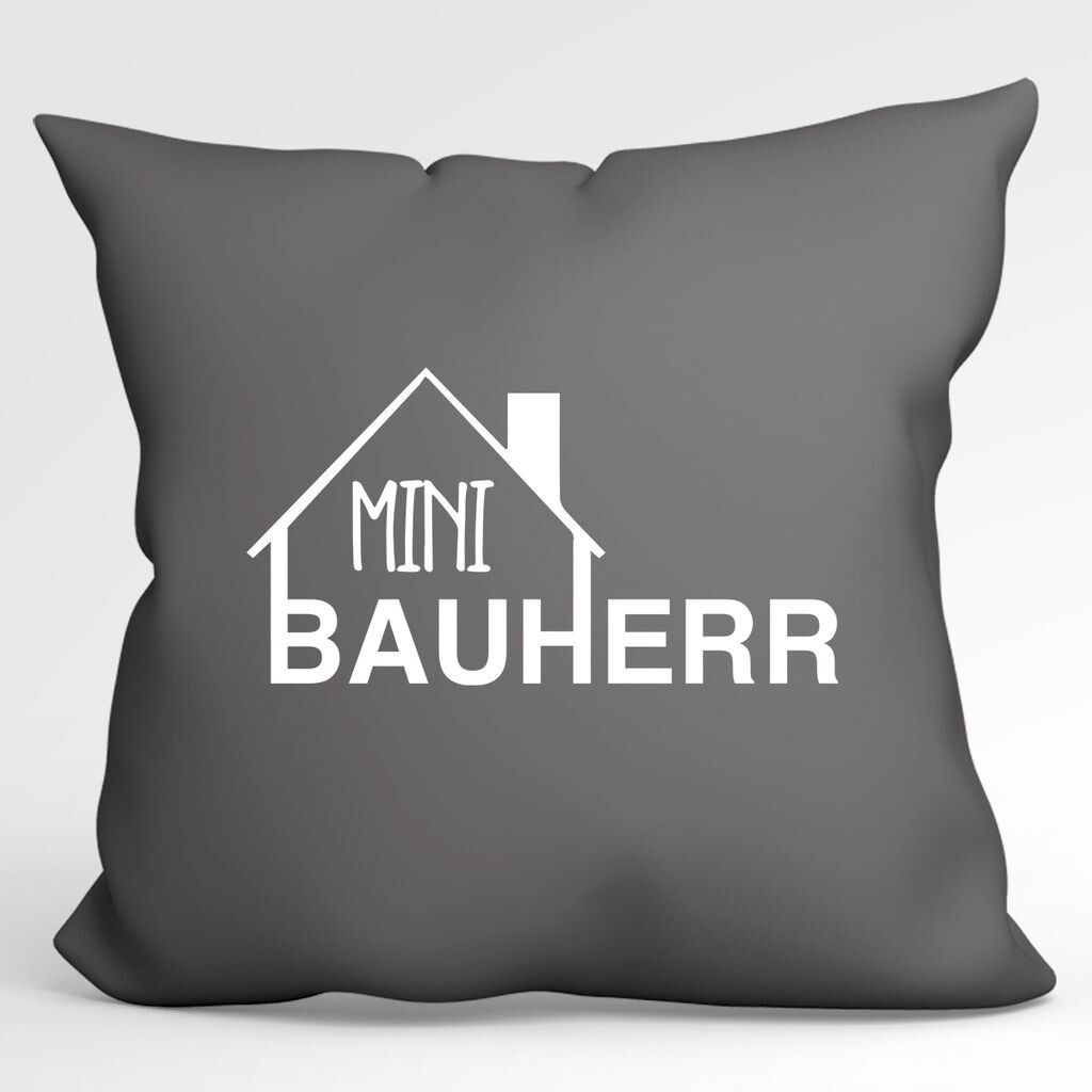 УРАА! Подушка Mini Bauherr с надписью декоративная наволочка без наполнения 40x40см Серая Сталь с мотивом для домовладельцев Hellweg Druckerei
УРАА! Подушка Mini Bauherr с надписью декоративная наволочка без наполнения 40x40см Серая Сталь с мотивом для домовладельцев Hellweg Druckerei