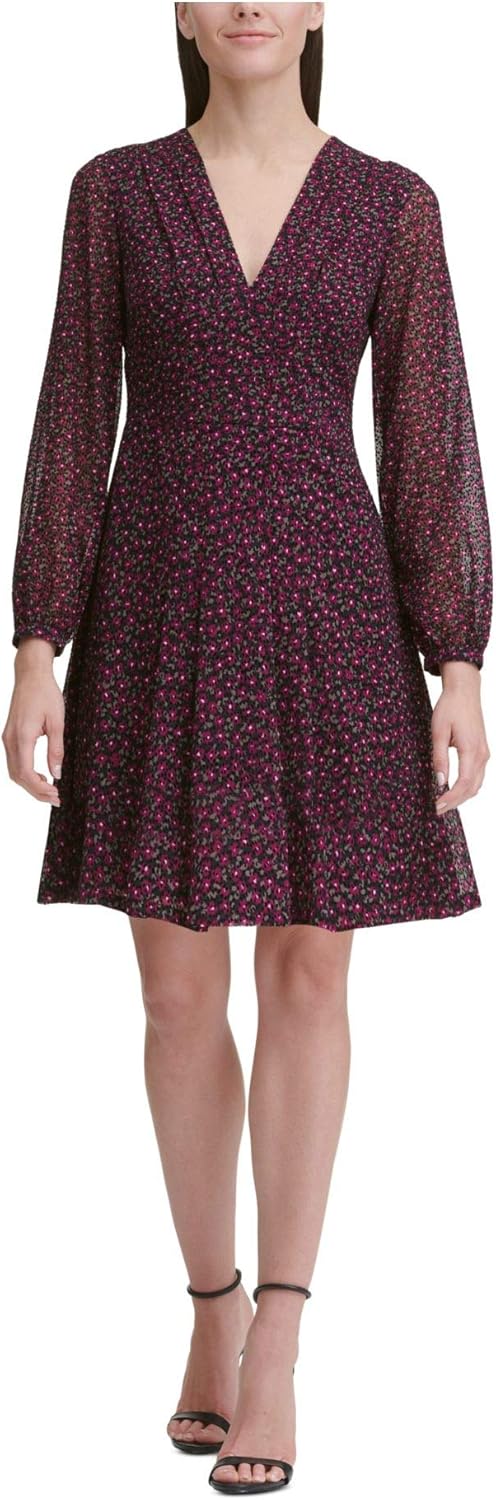 Женское платье Tommy Hilfiger из шифона с цветочным принтом и флокированным узором, Black/Magenta
Женское платье Tommy Hilfiger из шифона с цветочным принтом и флокированным узором, Black/Magenta