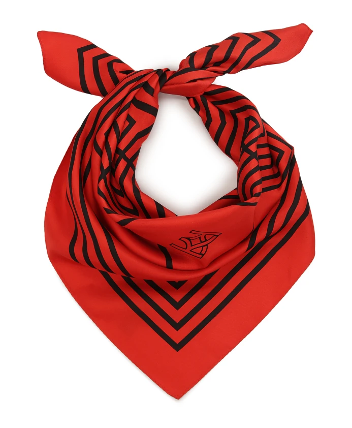 Шелковый шарф с монограммой Kazar, красный
Шелковый шарф с монограммой Kazar, красный