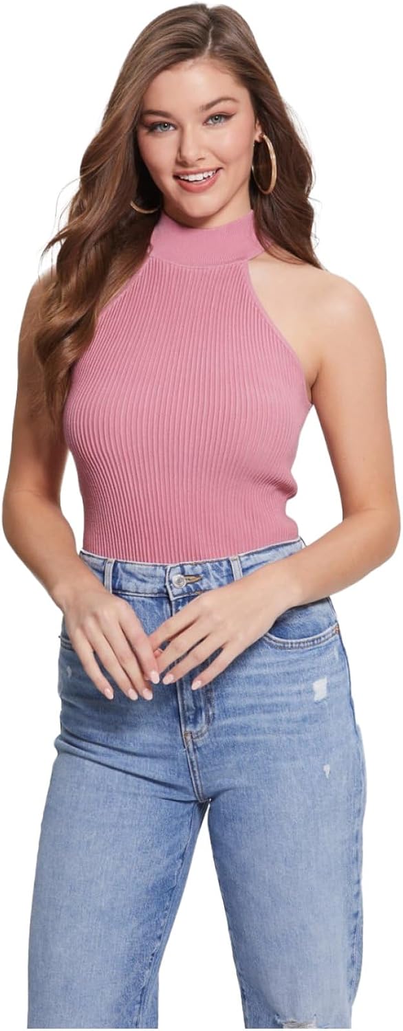 Женский топ GUESS без рукавов Shayna Ottoman с высоким воротником, Vintage Blush
Женский топ GUESS без рукавов Shayna Ottoman с высоким воротником, Vintage Blush