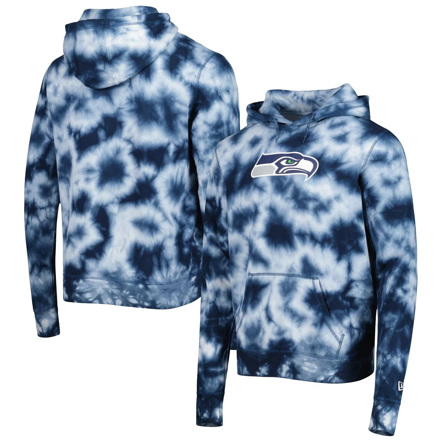 Мужской темно-синий пуловер с капюшоном Seattle Seahawks Team Tie Dye New Era
Мужской темно-синий пуловер с капюшоном Seattle Seahawks Team Tie Dye New Era