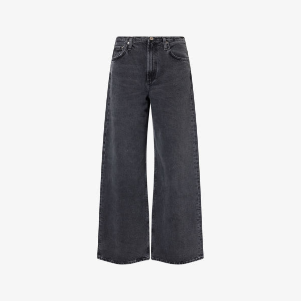 Джинсы Agolde Keira с широкими штанинами, графитовый
Джинсы Agolde Keira с широкими штанинами, графитовый