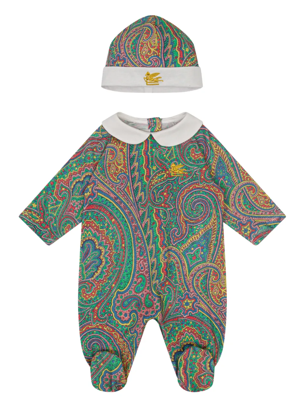 Комплект для новорожденного с вышивкой и принтом «пейсли» Etro Kids, зеленый
Комплект для новорожденного с вышивкой и принтом «пейсли» Etro Kids, зеленый