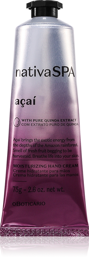 Увлажняющий крем для рук Nativa Spa Acai Oboticário, 75 гр
Увлажняющий крем для рук Nativa Spa Acai Oboticário, 75 гр