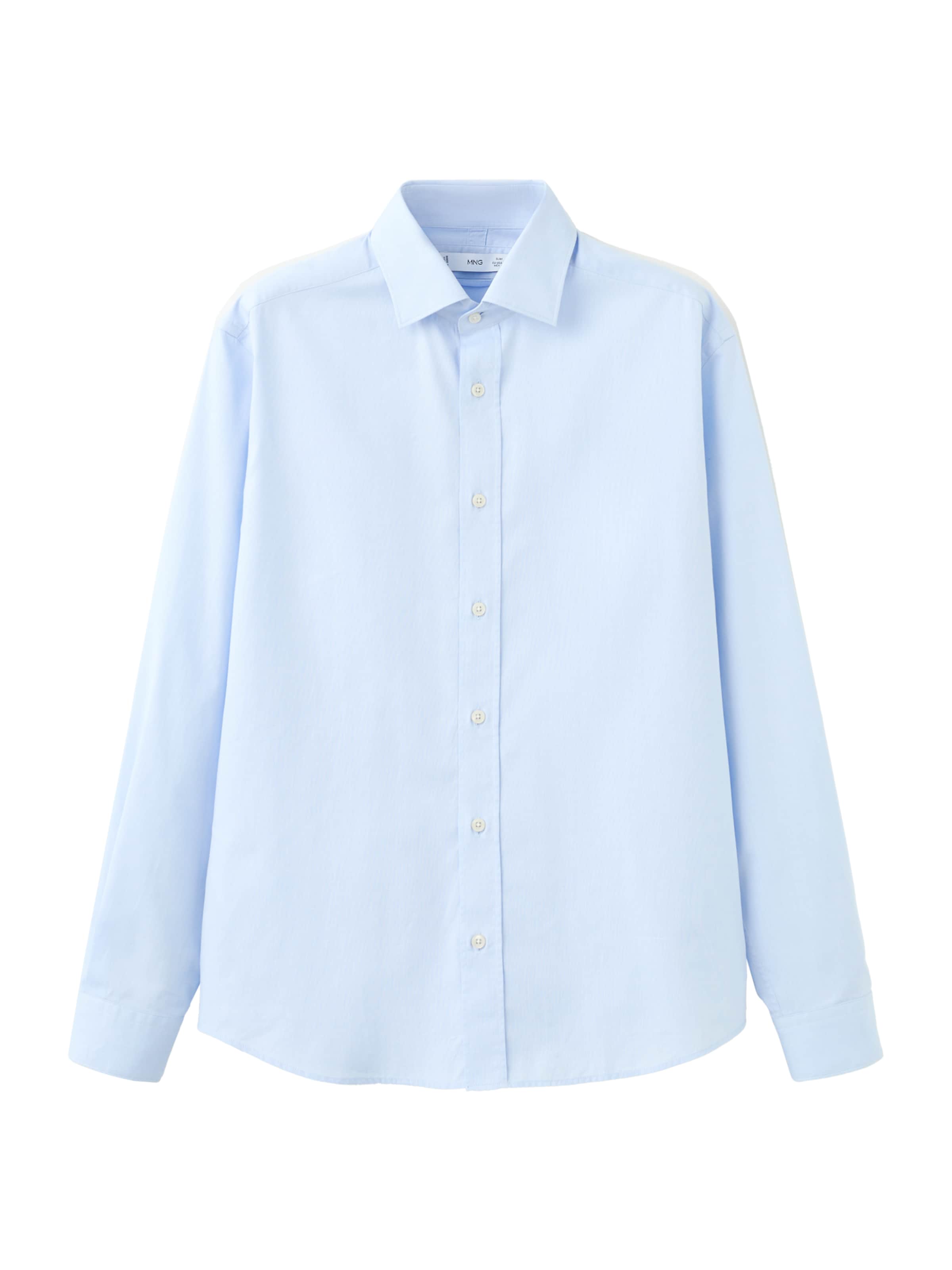 MANGO MAN Рубашка 'ZEUS' для делового стиля, светло-голубая, Regular fit
MANGO MAN Рубашка 'ZEUS' для делового стиля, светло-голубая, Regular fit