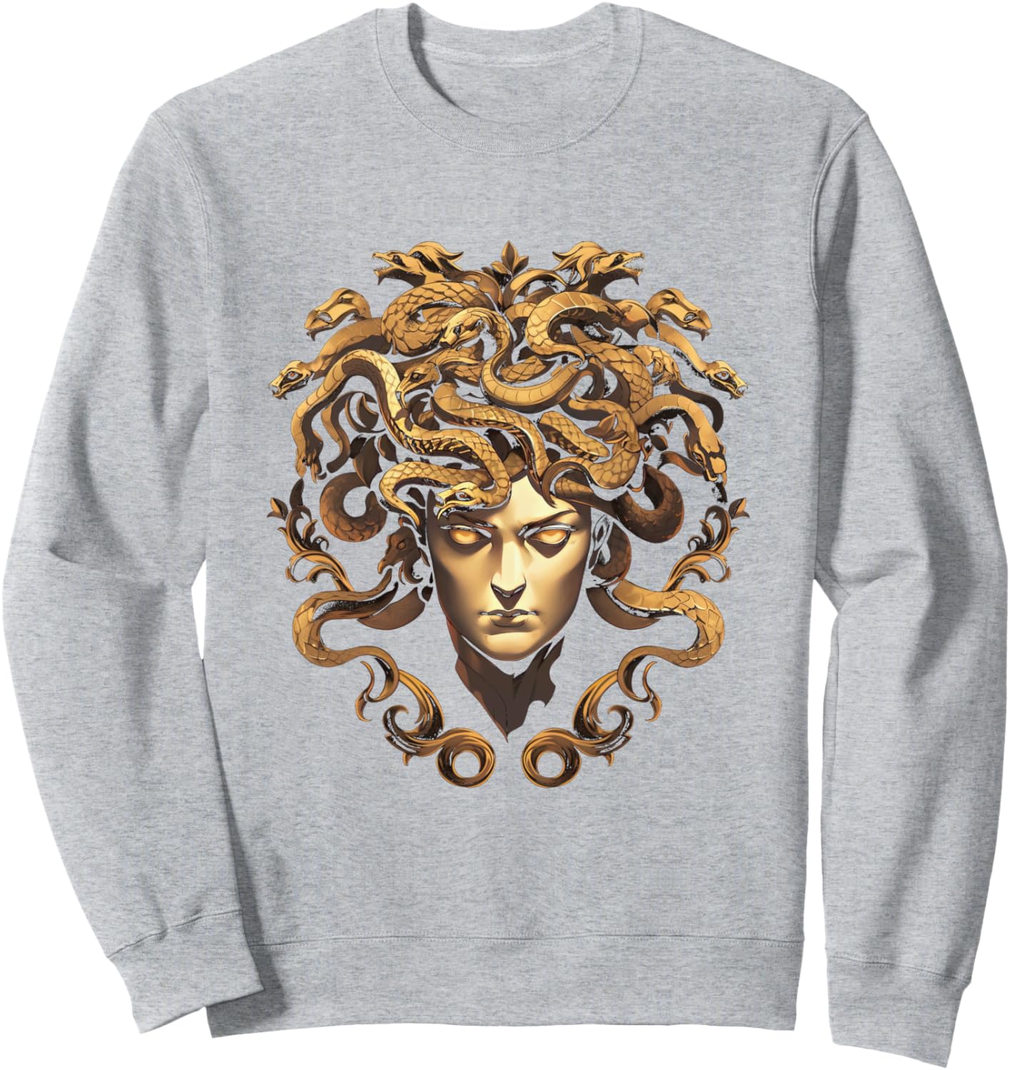 Толстовка с изображением головы Медузы из греческой мифологии и древних змеиных волос Ancient Greek Gods Designs, серый
Толстовка с изображением головы Медузы из греческой мифологии и древних змеиных волос Ancient Greek Gods Designs, серый
