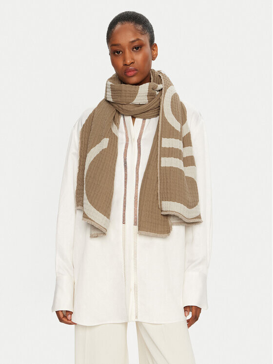 Шарф Calvin Klein, бежевый
Шарф Calvin Klein, бежевый