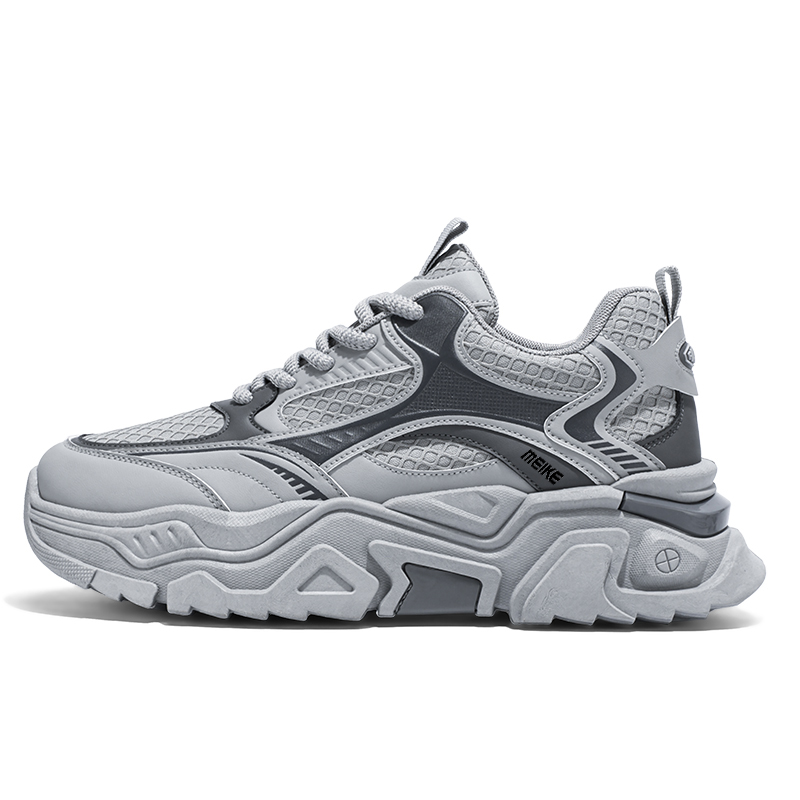 MEIKE Серые мужские противоскользящие износостойкие дышащие массивные кроссовки, цвет Gray
MEIKE Серые мужские противоскользящие износостойкие дышащие массивные кроссовки, цвет Gray