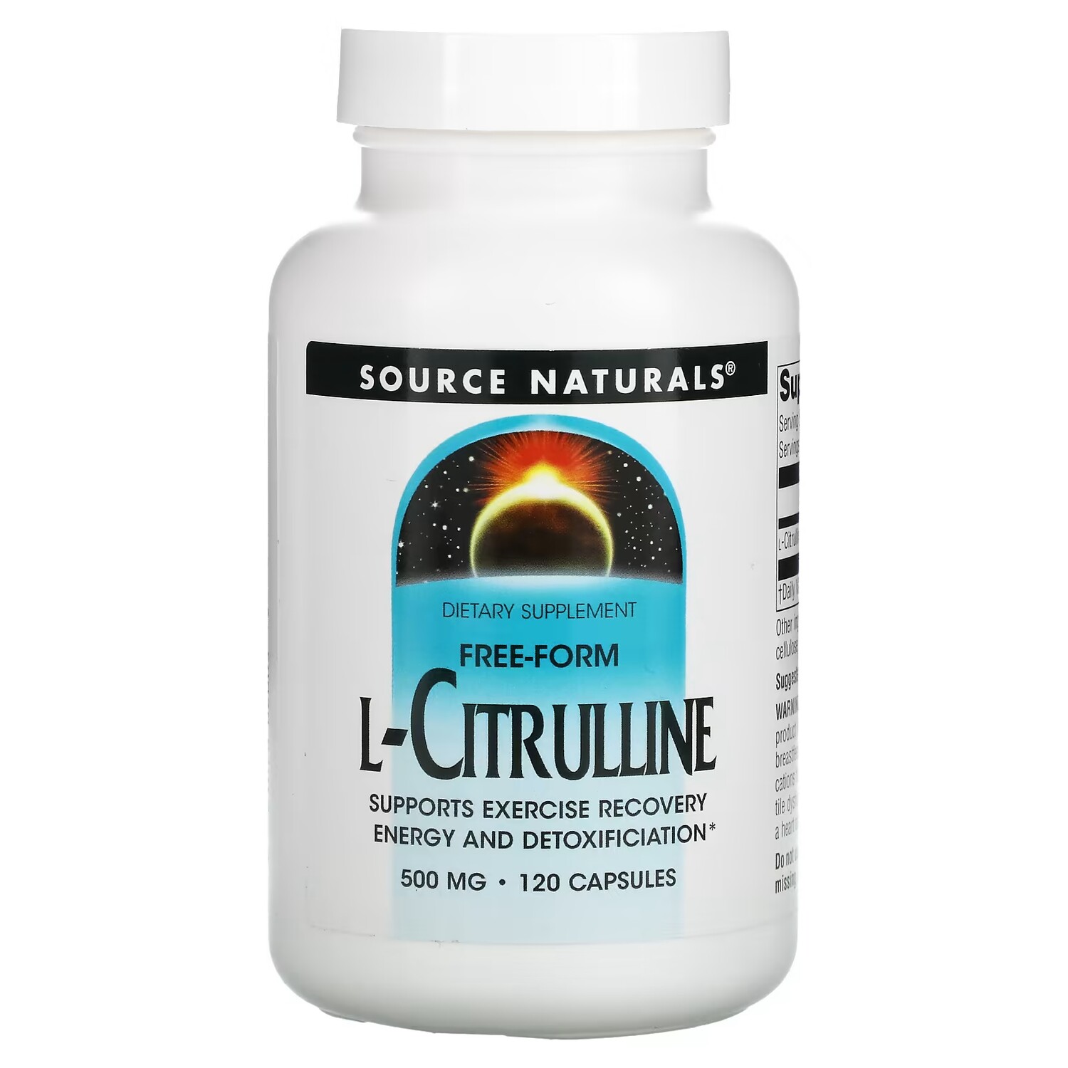 L-цитруллин Source Naturals 500 мг, 120 капсул
L-цитруллин Source Naturals 500 мг, 120 капсул