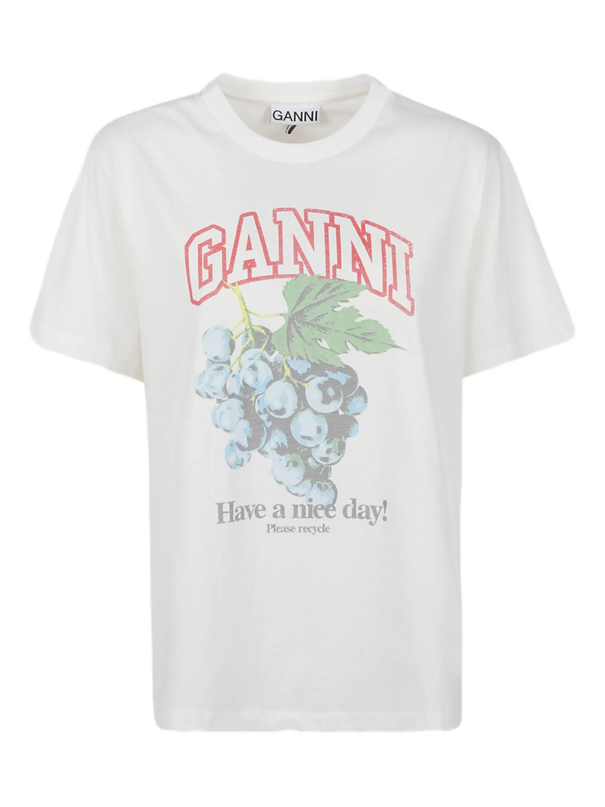 Футболка Grapes Basic из джерси Ganni, белый
Футболка Grapes Basic из джерси Ganni, белый