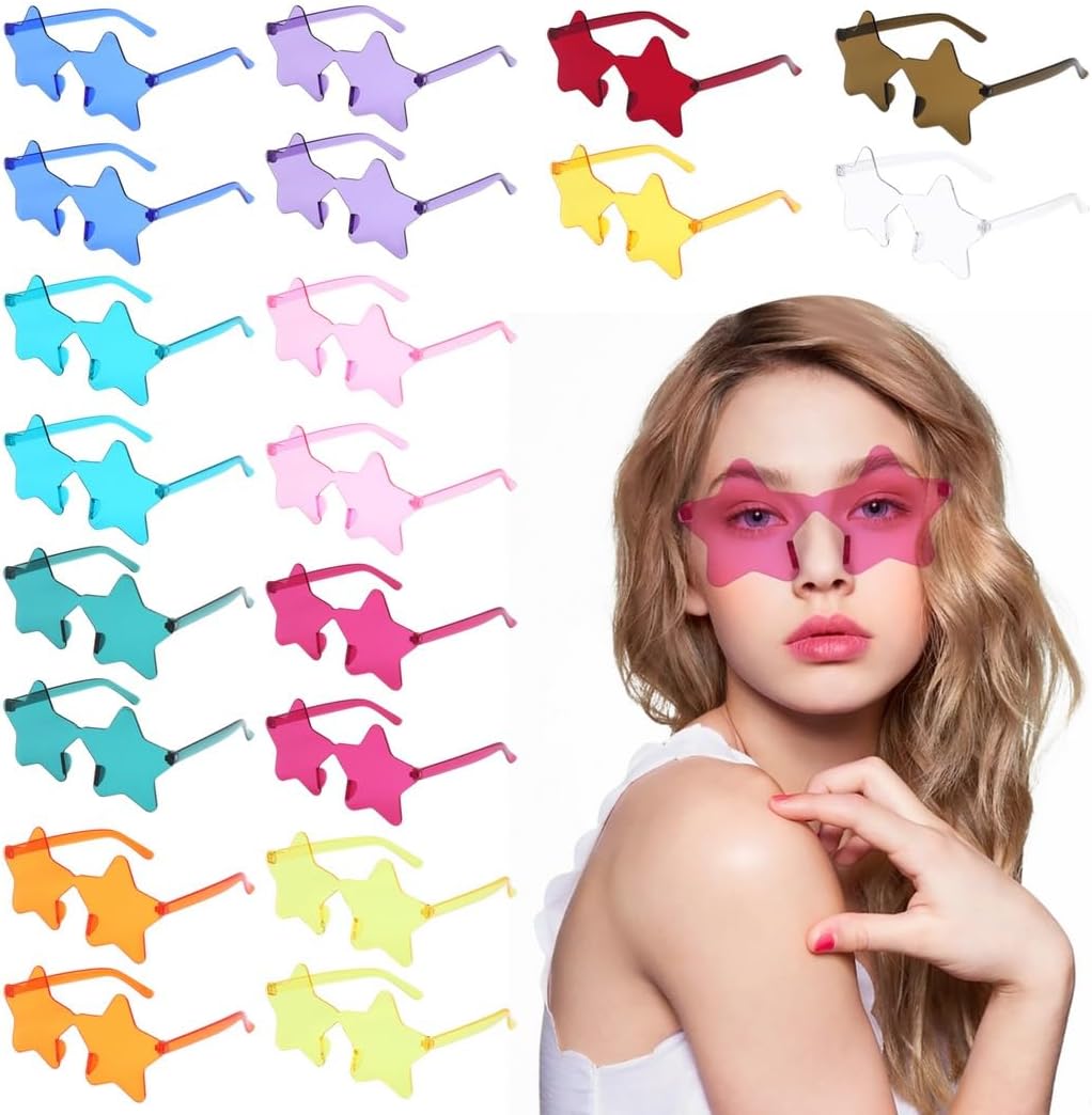 Очки для вечеринок для мужчин и женщин, цветные прозрачные солнцезащитные очки, 20 пар солнцезащитных очков в форме звезды без оправы, модные пляжные солнцезащитные очки, набор солнцезащитных очков с пентаграммой Generic, 12 Color
Очки для вечеринок для мужчин и женщин, цветные прозрачные солнцезащитные очки, 20 пар солнцезащитных очков в форме звезды без оправы, модные пляжные солнцезащитные очки, набор солнцезащитных очков с пентаграммой Generic, 12 Color