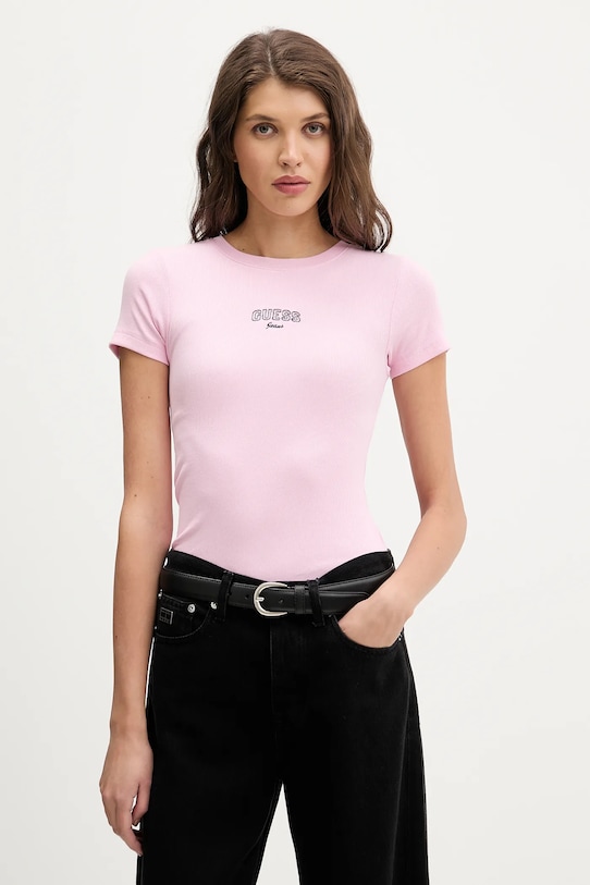 Футболка Guess Jeans, розовый
Футболка Guess Jeans, розовый
