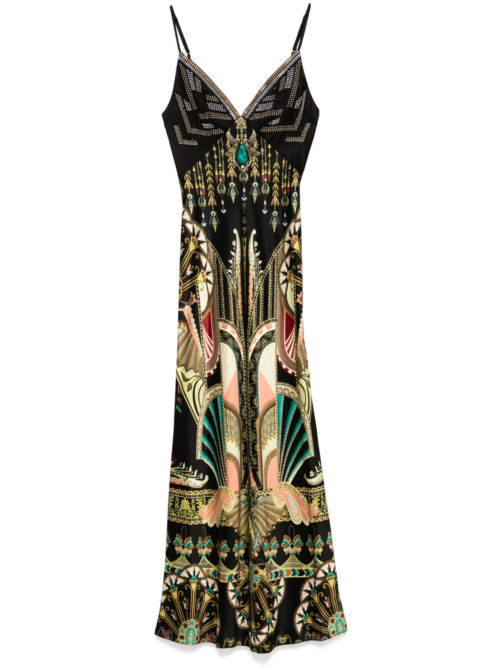 Платье-комбинация с V-образным вырезом Camilla, черный
Платье-комбинация с V-образным вырезом Camilla, черный