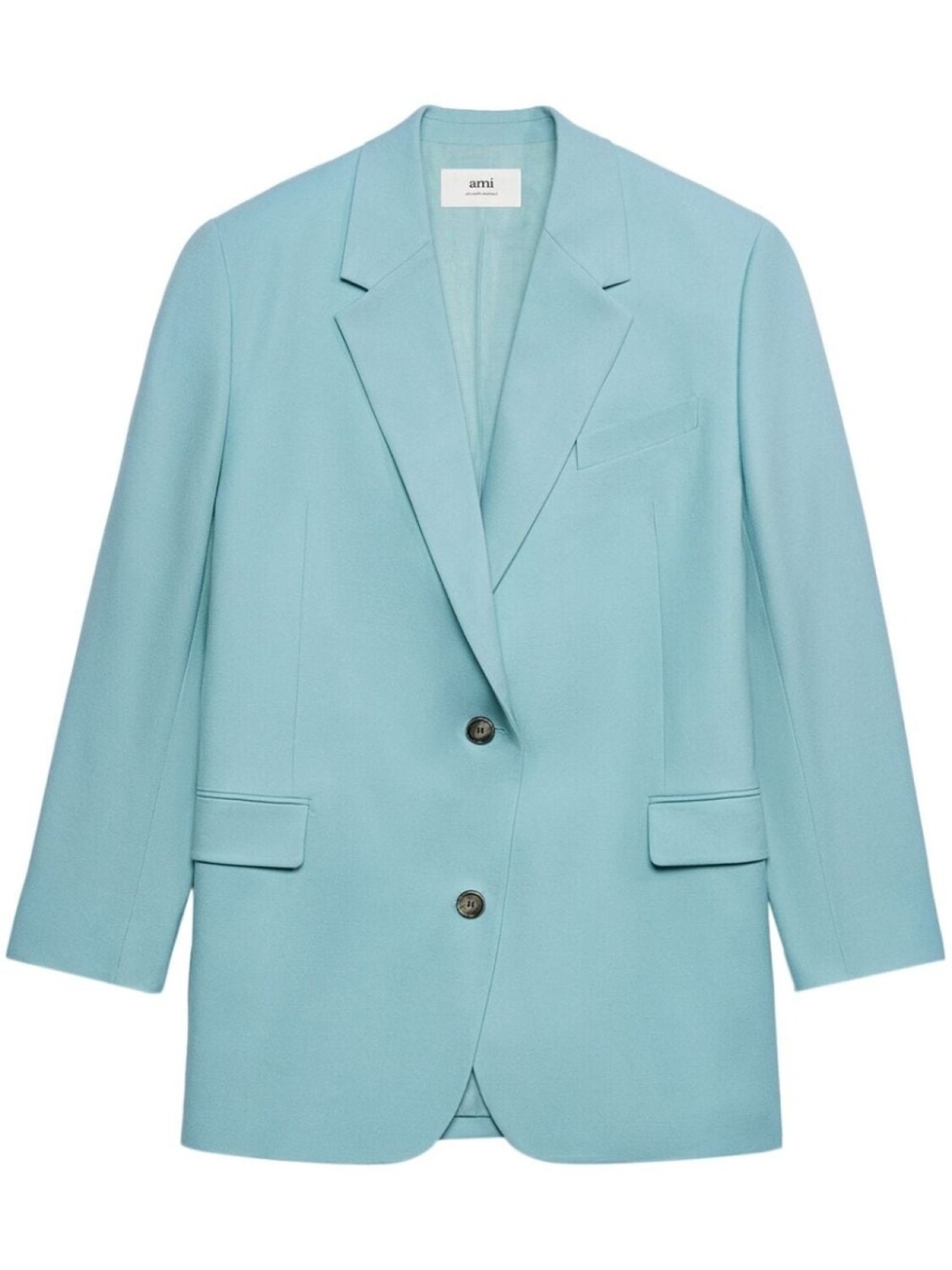AMI Paris однобортный блейзер оверсайз, синий
AMI Paris однобортный блейзер оверсайз, синий