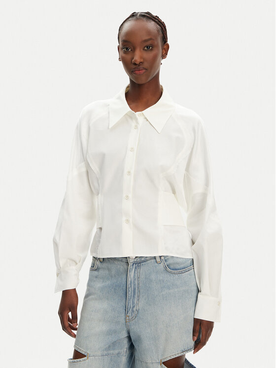 Свободная рубашка Controvento 104594 A2BT Pinko, белый
Свободная рубашка Controvento 104594 A2BT Pinko, белый