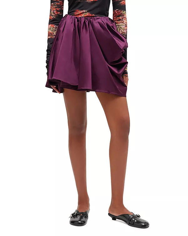 Мини-Юбка с драпировкой Ganni, фиолетовый
Мини-Юбка с драпировкой Ganni, фиолетовый