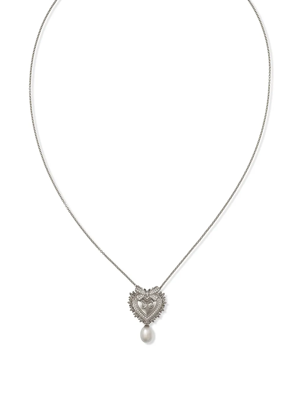 Колье Devotion из белого золота с бриллиантами и жемчугом DOLCE & GABBANA, белый
Колье Devotion из белого золота с бриллиантами и жемчугом DOLCE & GABBANA, белый
